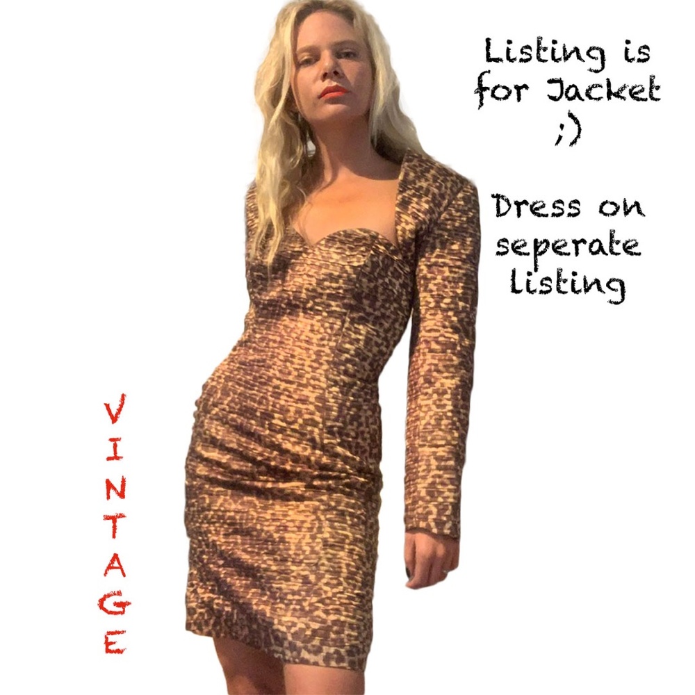 VINTAGE Dana Deatherage cheetah short jacket